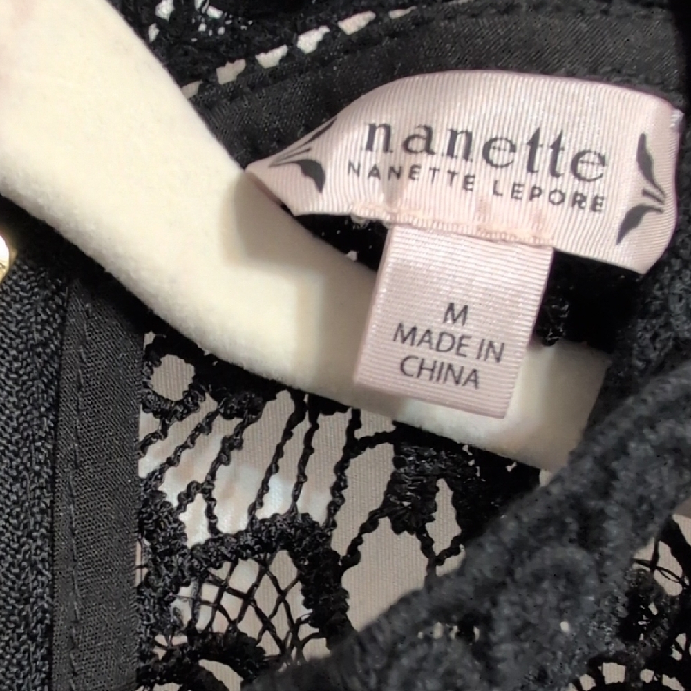 Nanette Lepore Black Lace High Neck Blouse - Picture 11 of 11